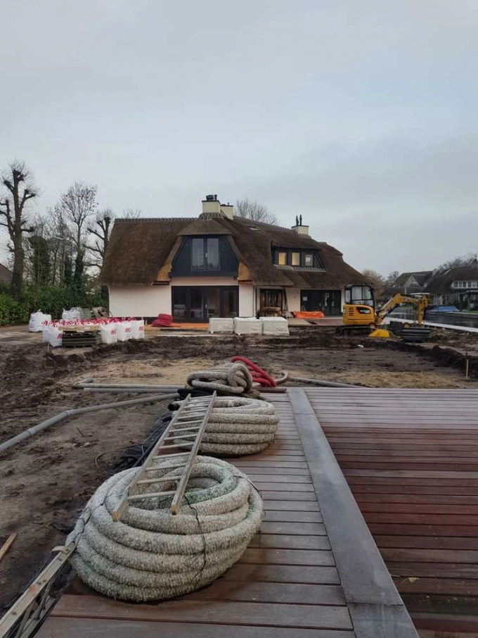 Aanleg bliksembeveiliging villa Loosdrecht