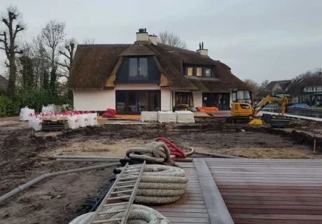 Aanleg bliksembeveiliging villa Loosdrecht